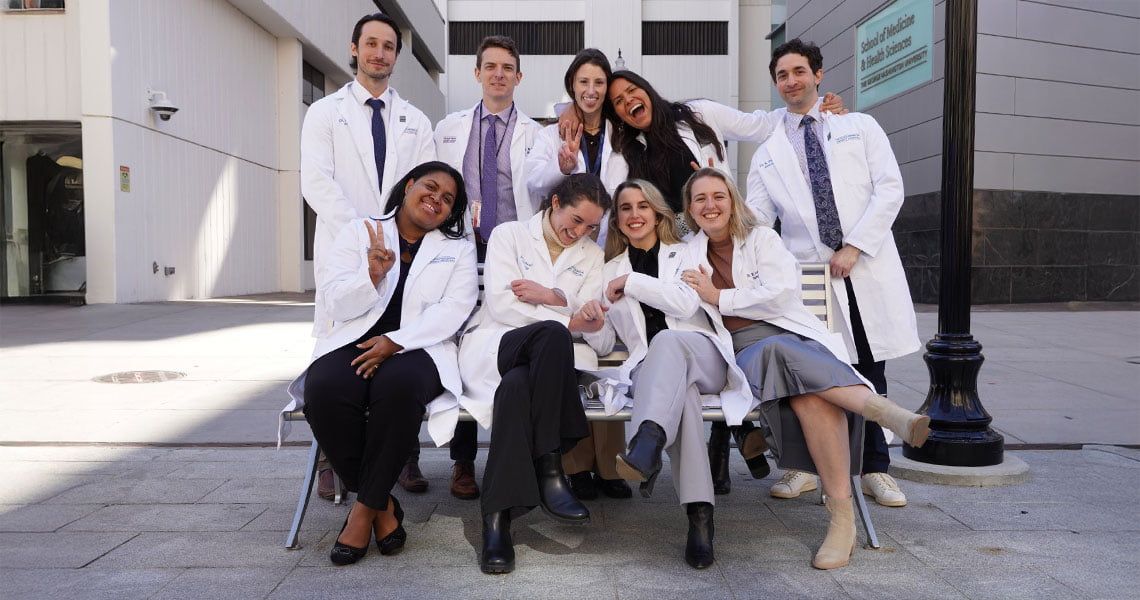 Urology department residents posing together